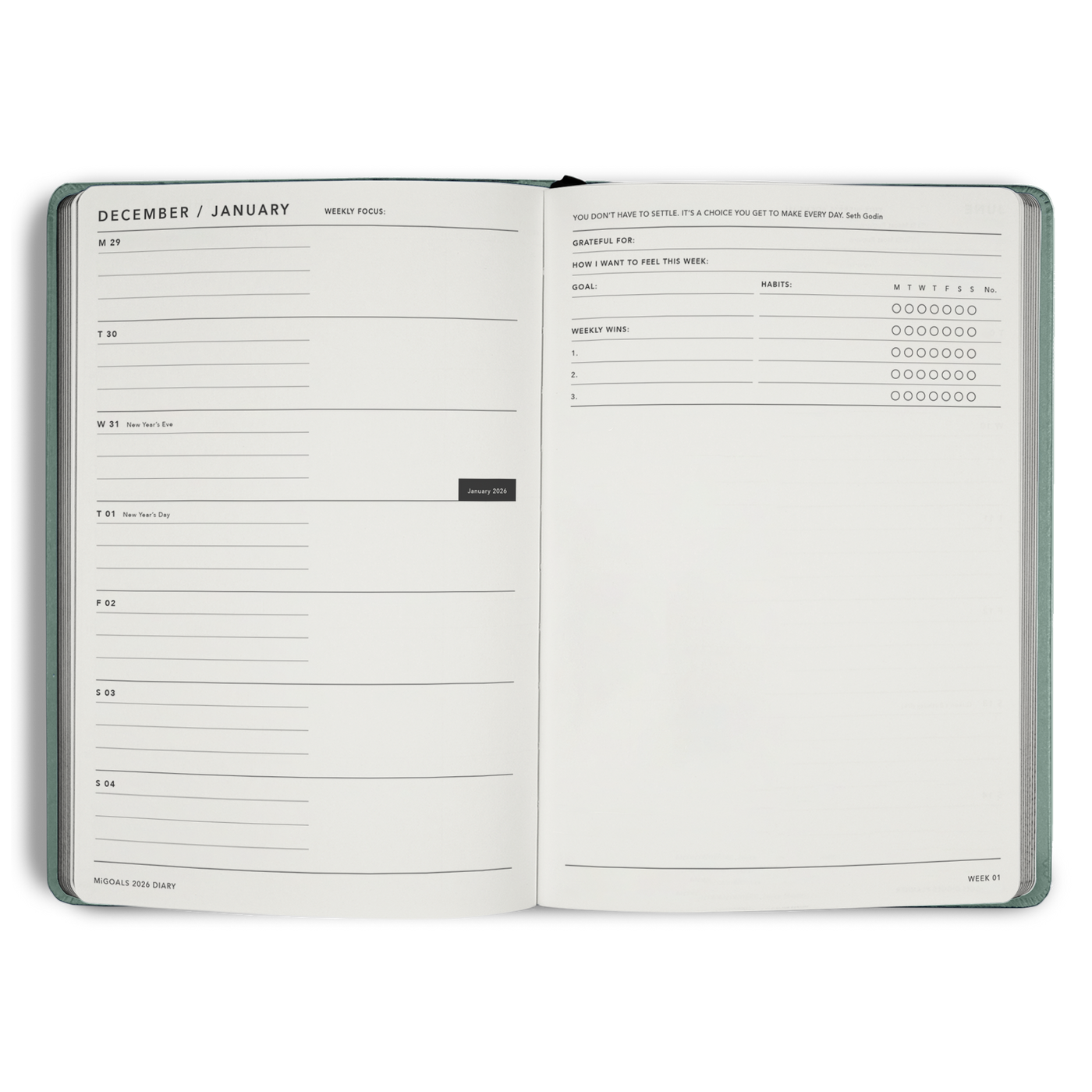 2026 Diary Weekly Notes A5