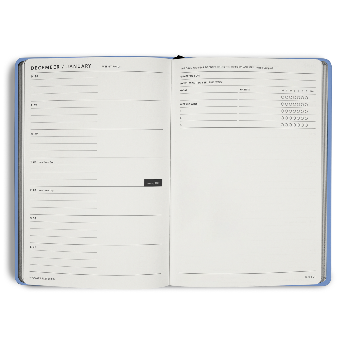 2027 Diary Weekly Notes A5