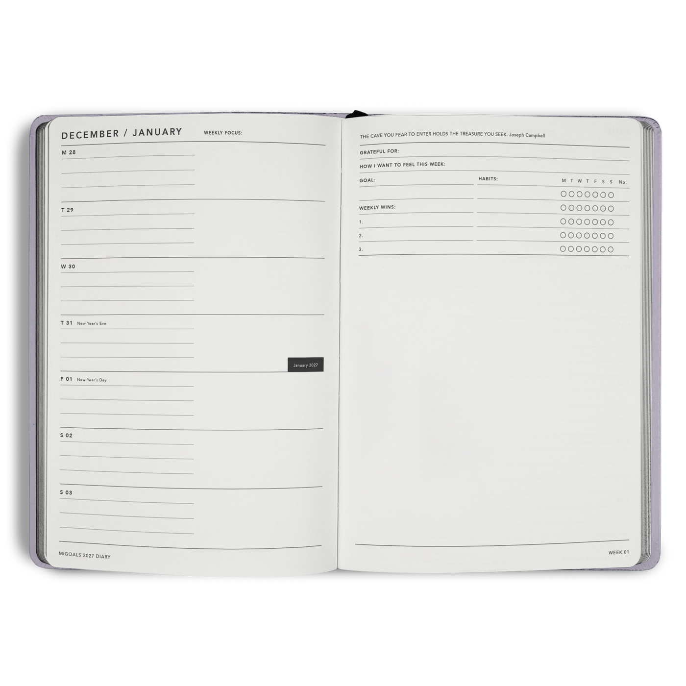 2027 Diary Weekly Notes A5