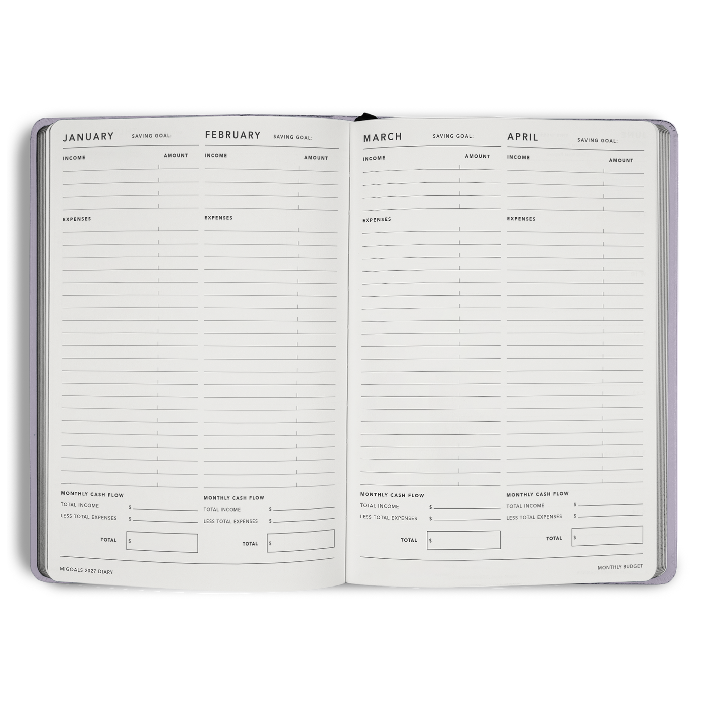 2027 Diary Weekly Notes A5