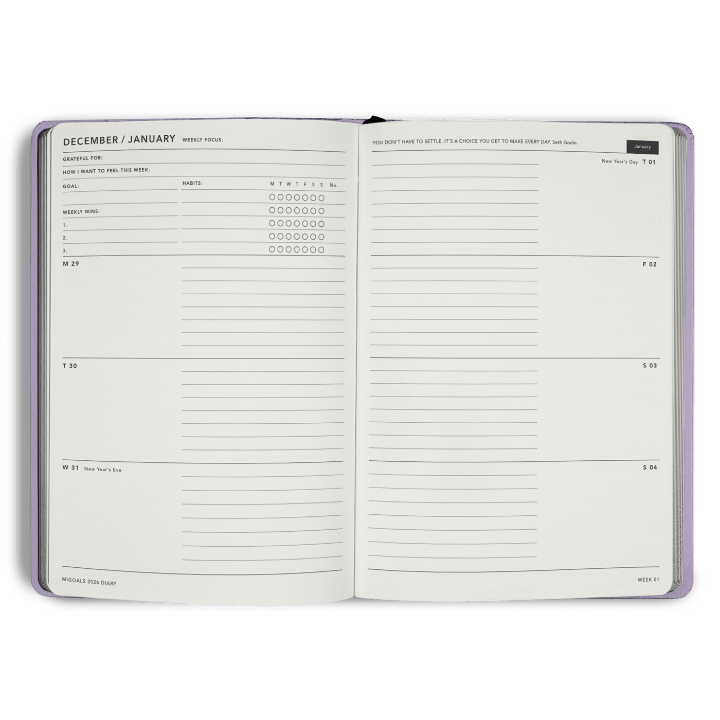 2026 'From Little Things' Diary Weekly Spread A5