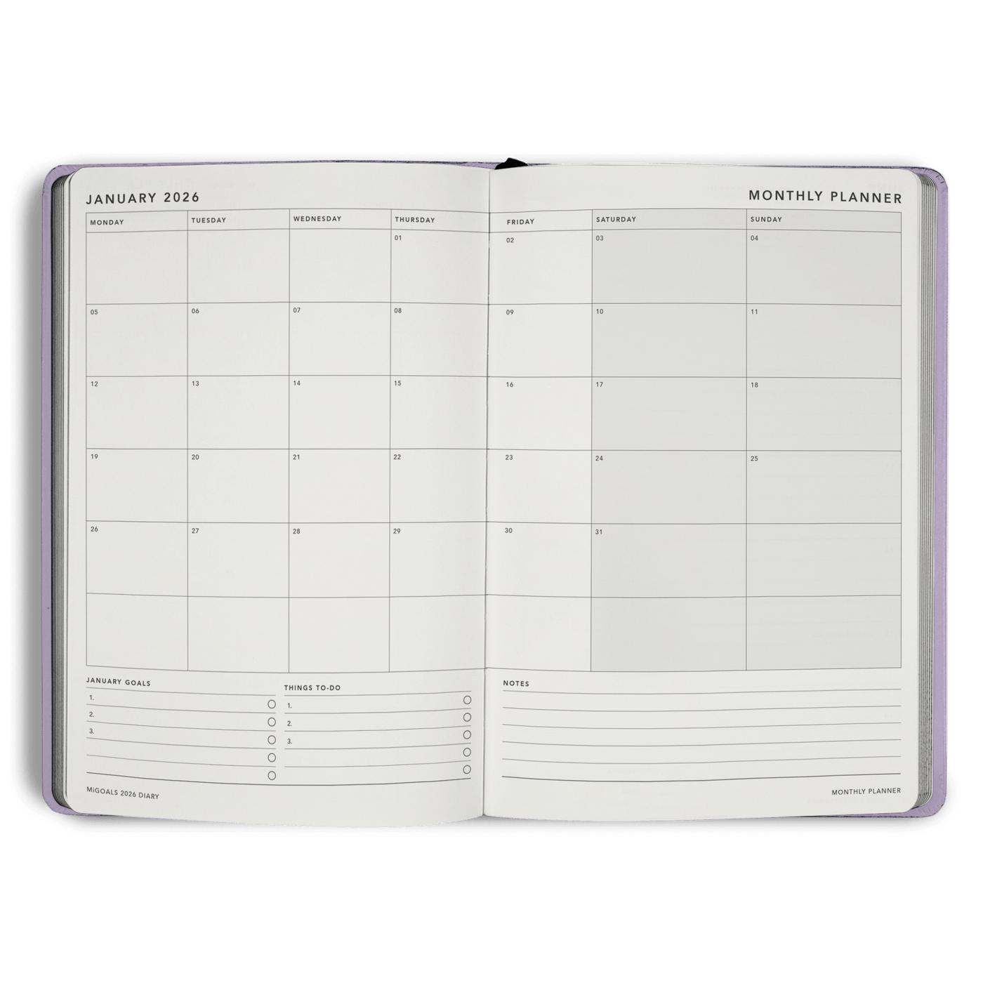 2026 'From Little Things' Diary Weekly Spread A5