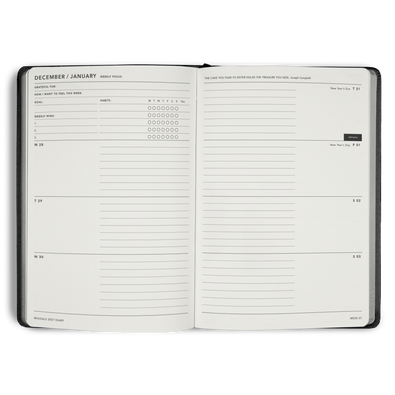 2027 Diary Weekly Spread A5
