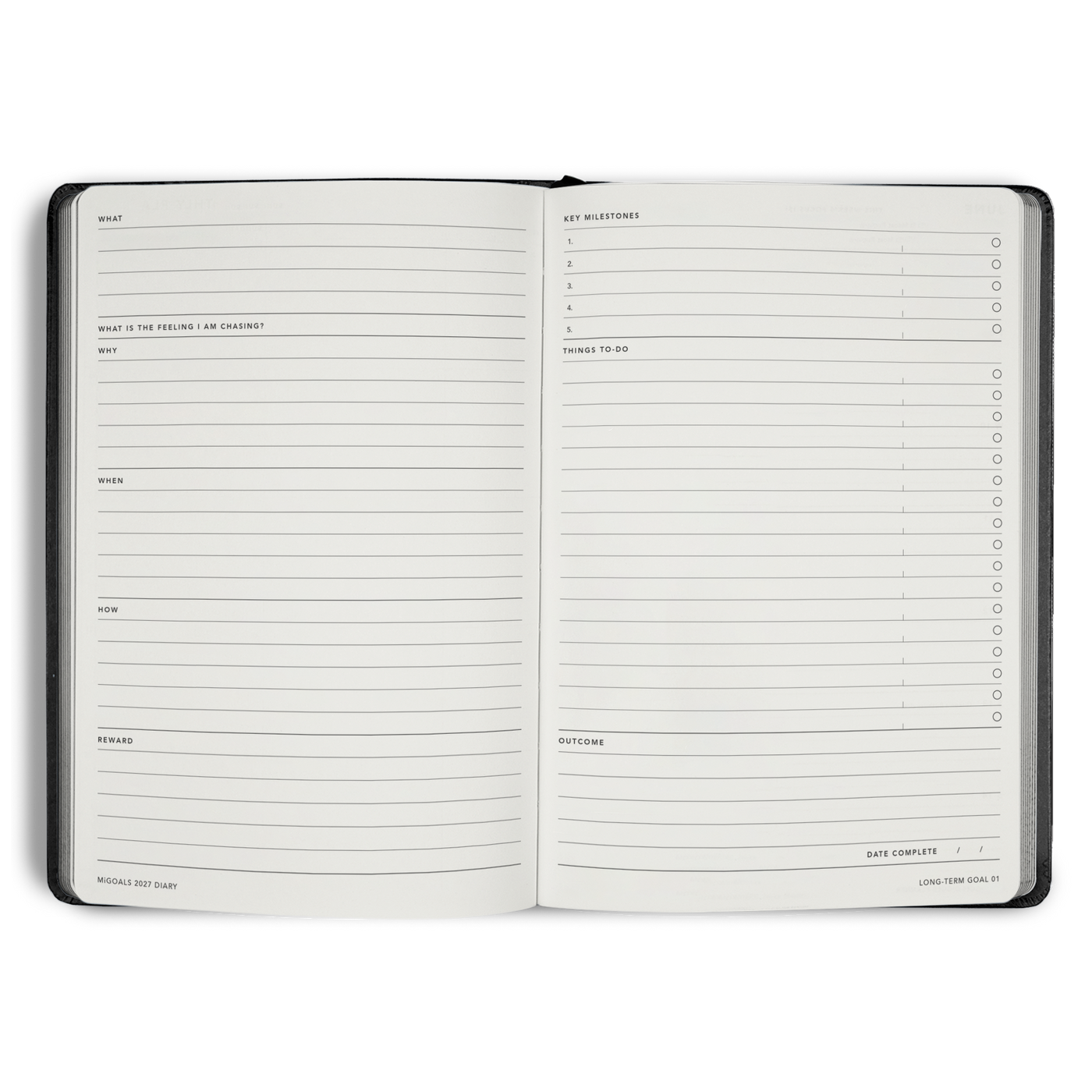 2027 Diary Weekly Spread A5