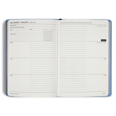 2027 Diary Weekly Spread A5