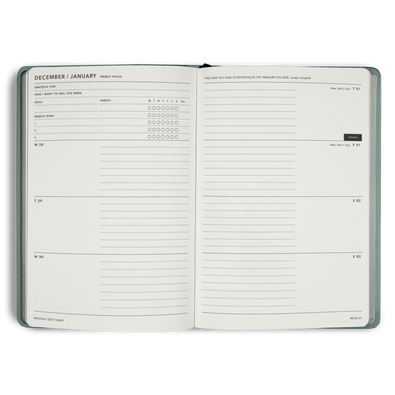2027 Diary Weekly Spread A5
