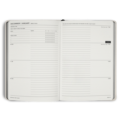 2027 Diary Weekly Spread A5