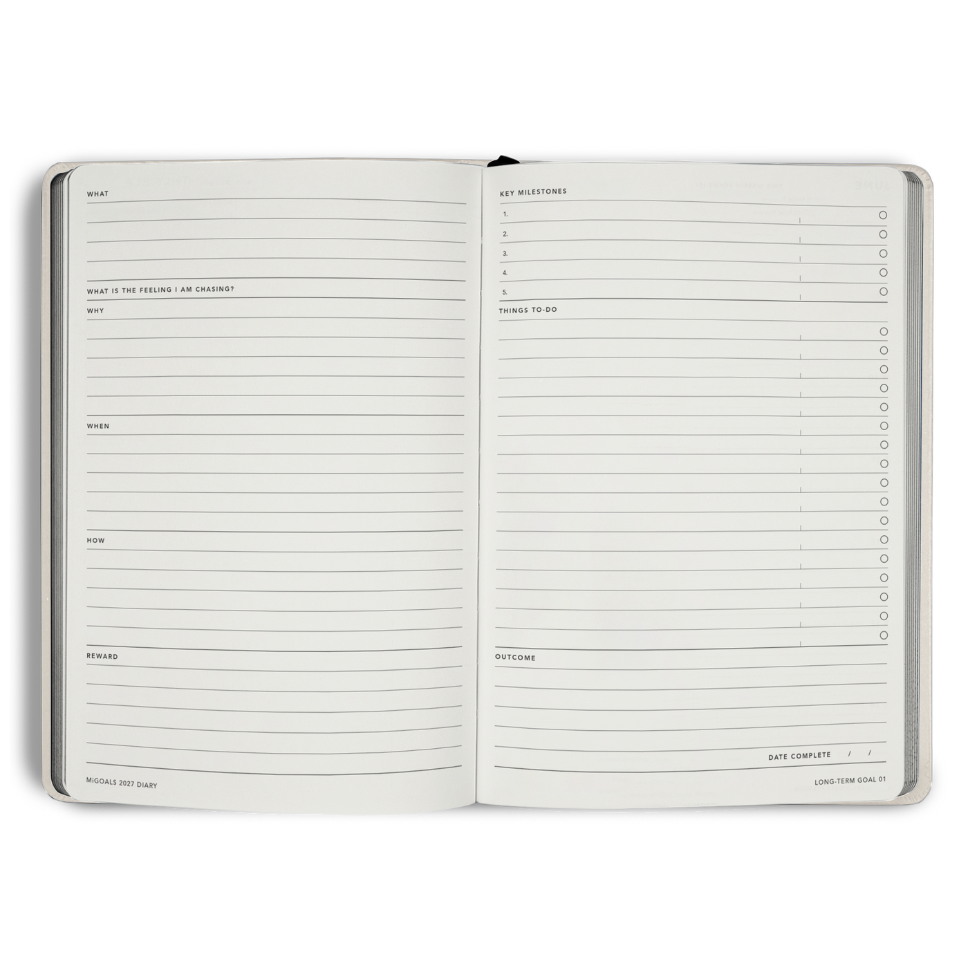 2027 Diary Weekly Spread A5