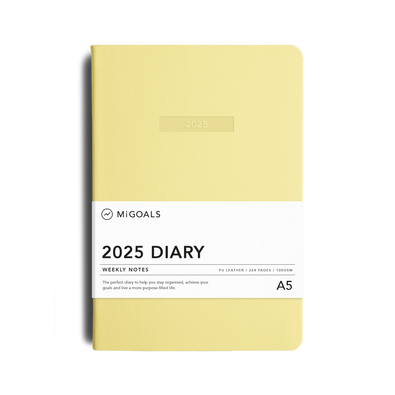 2025 Weekly Notes Diary A5