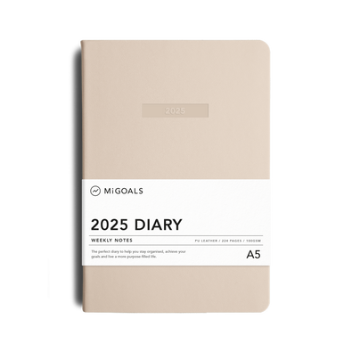 2025 Weekly Notes Diary A5