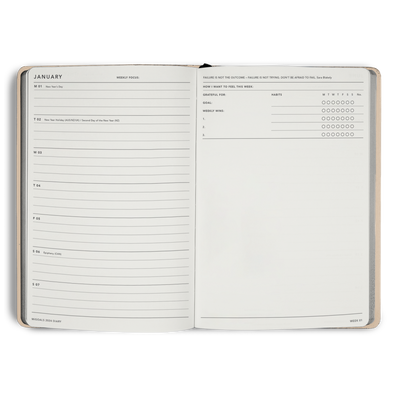 2024 Weekly Notes Diary Sand Pack