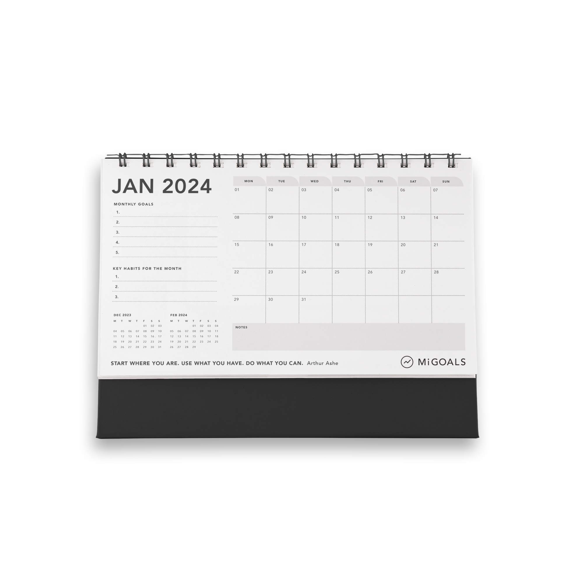 Desk Calendar Planner 2024 Benny Cecelia