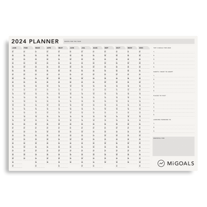 Migoals Best Seller - 2024 Wall Planner